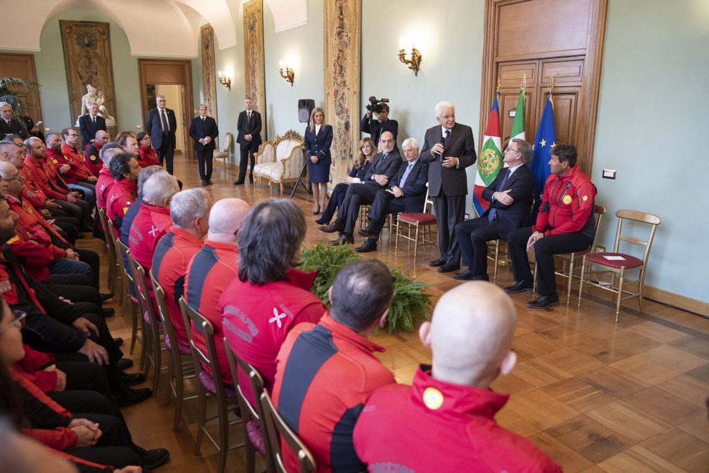 Delegazione CNSAS in visita al Quirinale - Foto Ufficio stampa CNSAS