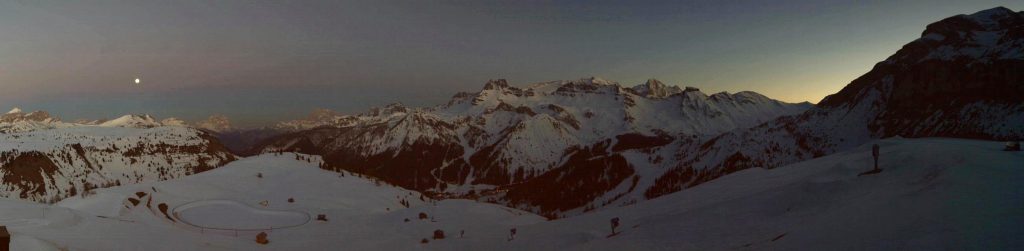 Superluna in Dolomiti -Foto FB @Arabba Fodom Dolomites