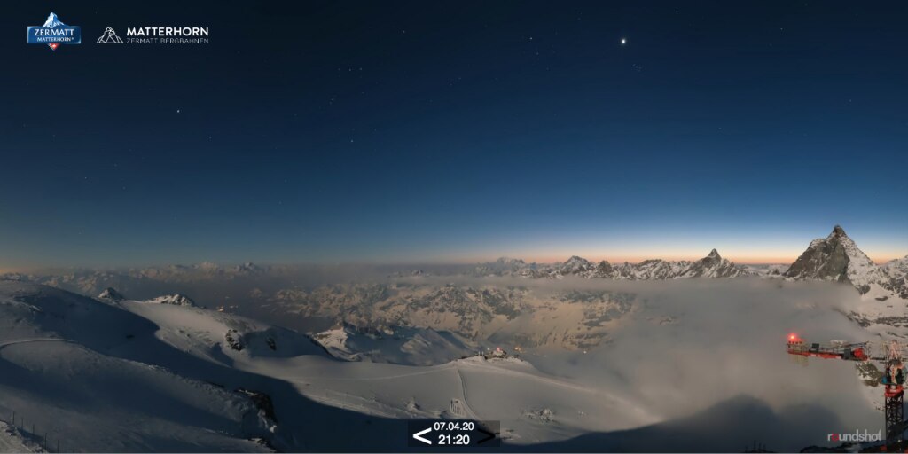 Webcam Piccolo Cervino - Foto FB @Meteo Valle d