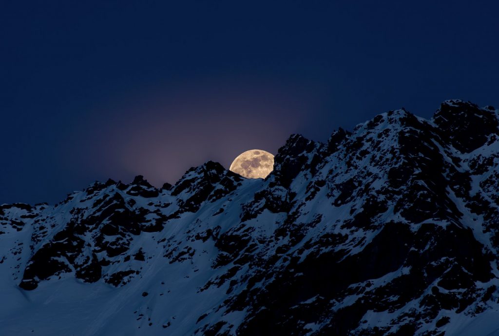 Superlluna dal Rifugio Alpino l