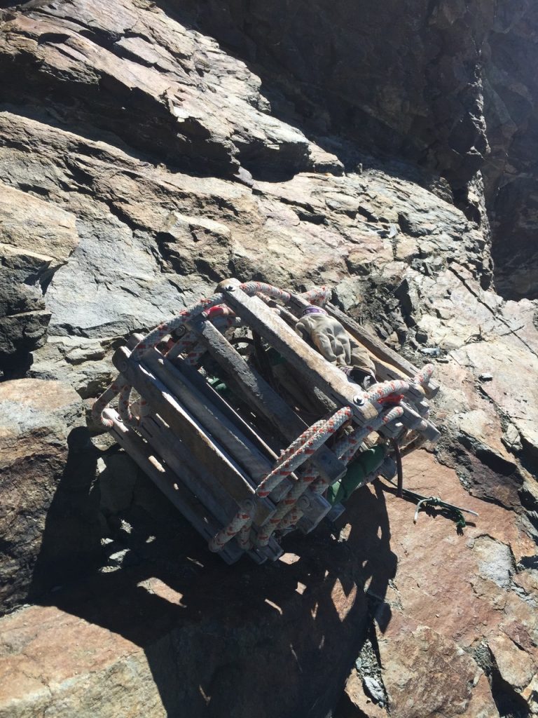 Particolare di una scala Jordan - Foto FB Società Guide del Cervino