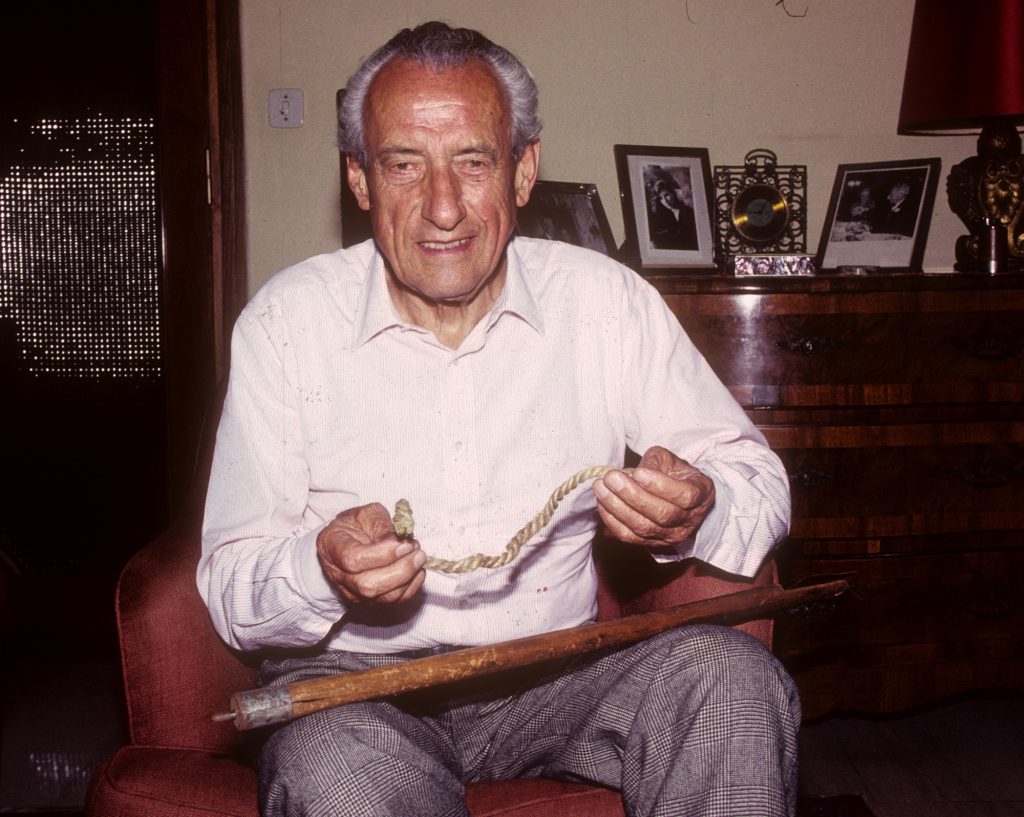Felice Benuzzi nel 1988, foto SA