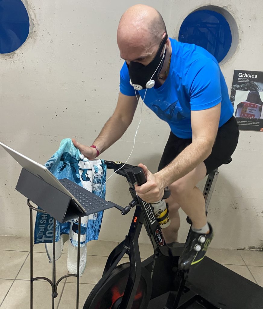Allenamento indoor. Foto archivio Sergi Mingote