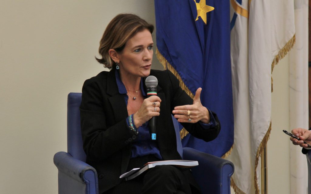 Lorenza Bonaccorsi a un convegno