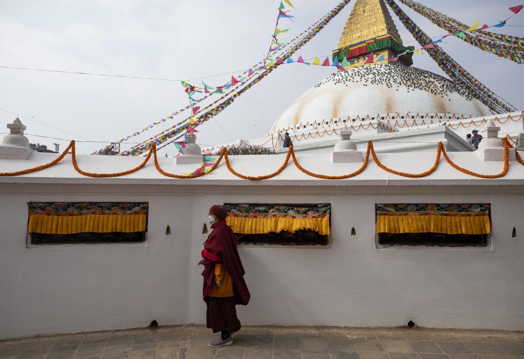 Kathmandu durante il lockdown. Foto @ ANSA EPA/NARENDRA SHRESTHA
