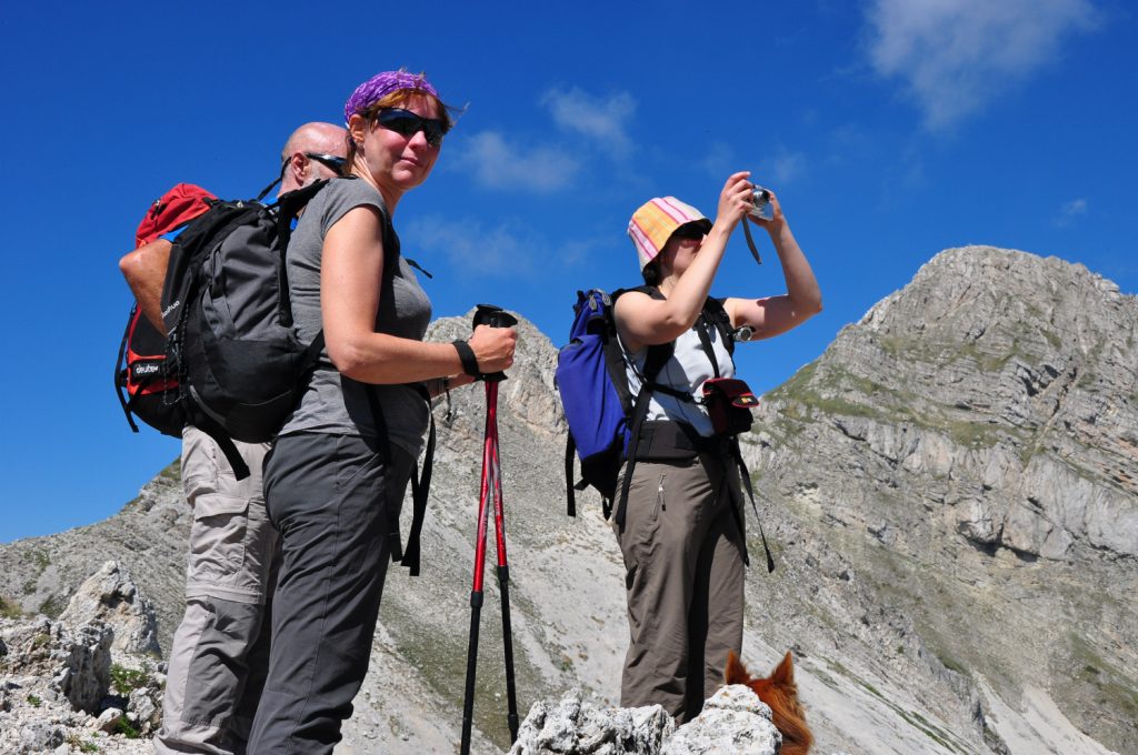 Escursionisti sul Gran Sasso