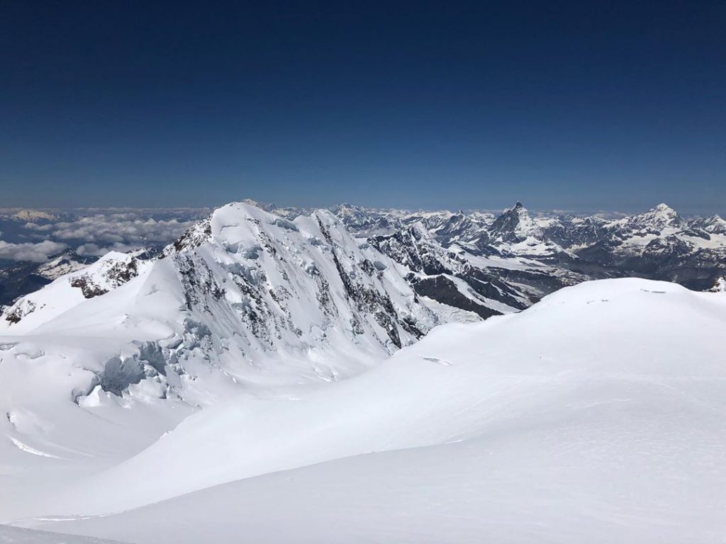 Panorama da quota 4556 m - Foto Instagram Rifugi Monterosa