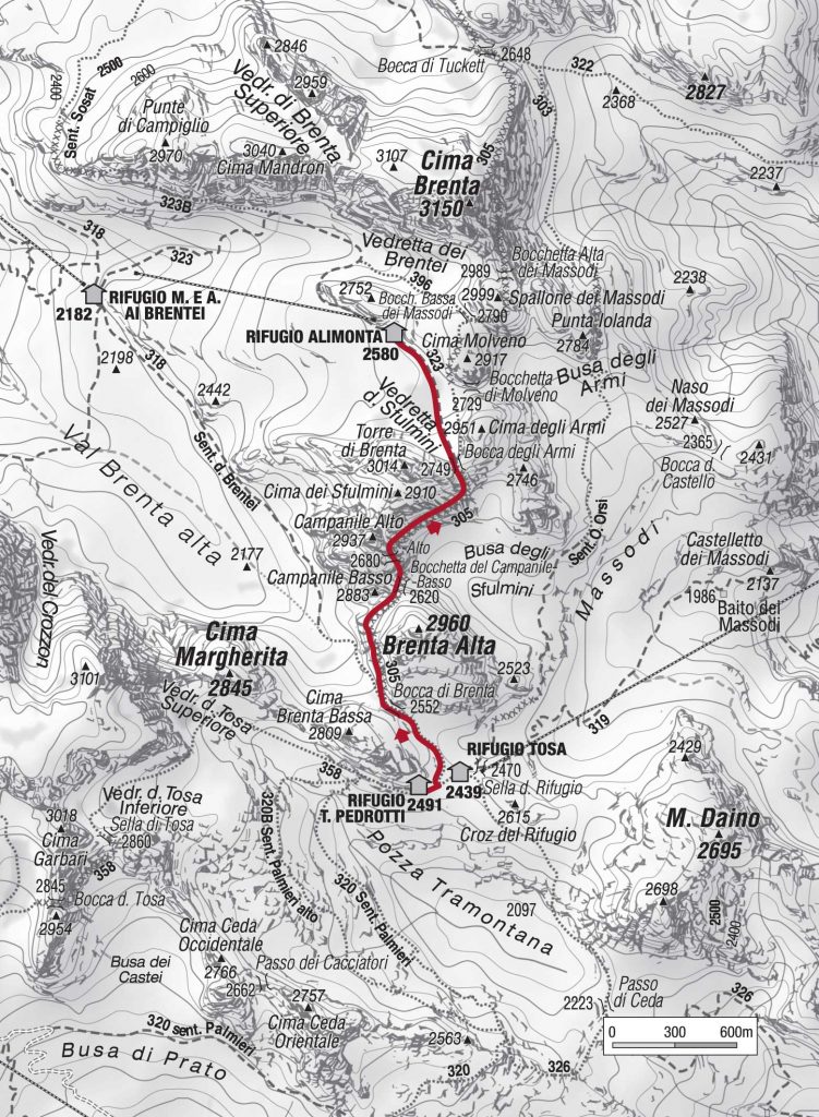 Le Bocchette centrali itinerario Brenta