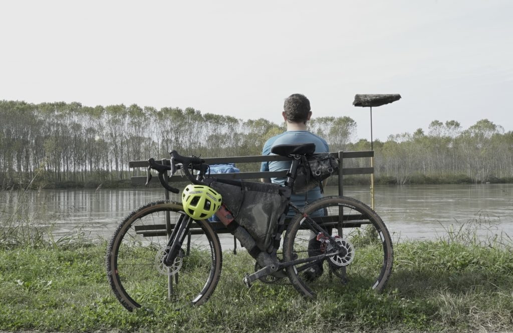 In bici lungo la ciclabile VenTo. Foto Giacomo Piumatti