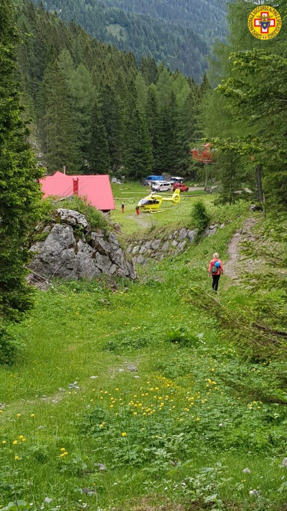 Il campo base a Casera Winkel - Foto CNSAS FVG