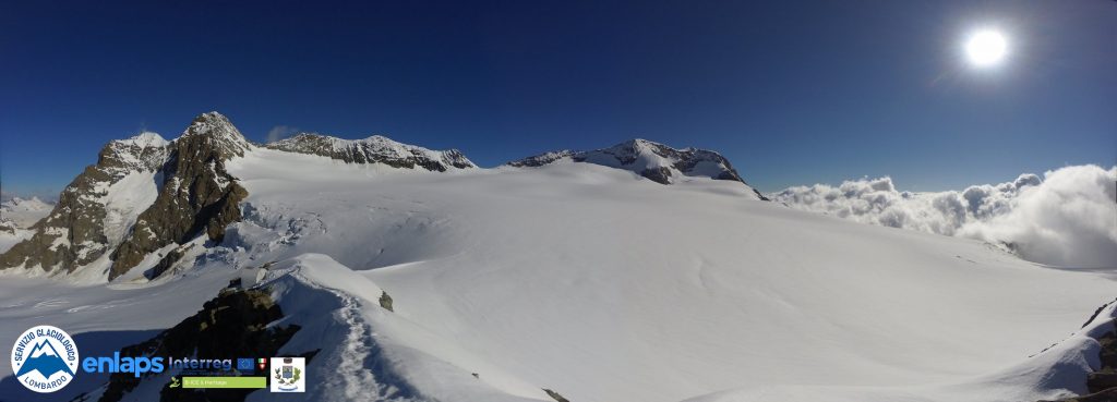 Prime immagini inviate dalla time-lapse camera panoramica Tikee Enlaps 30 giugno ore 8.30 - Foto FB SGL - Servizio Glaciologico Lombardo