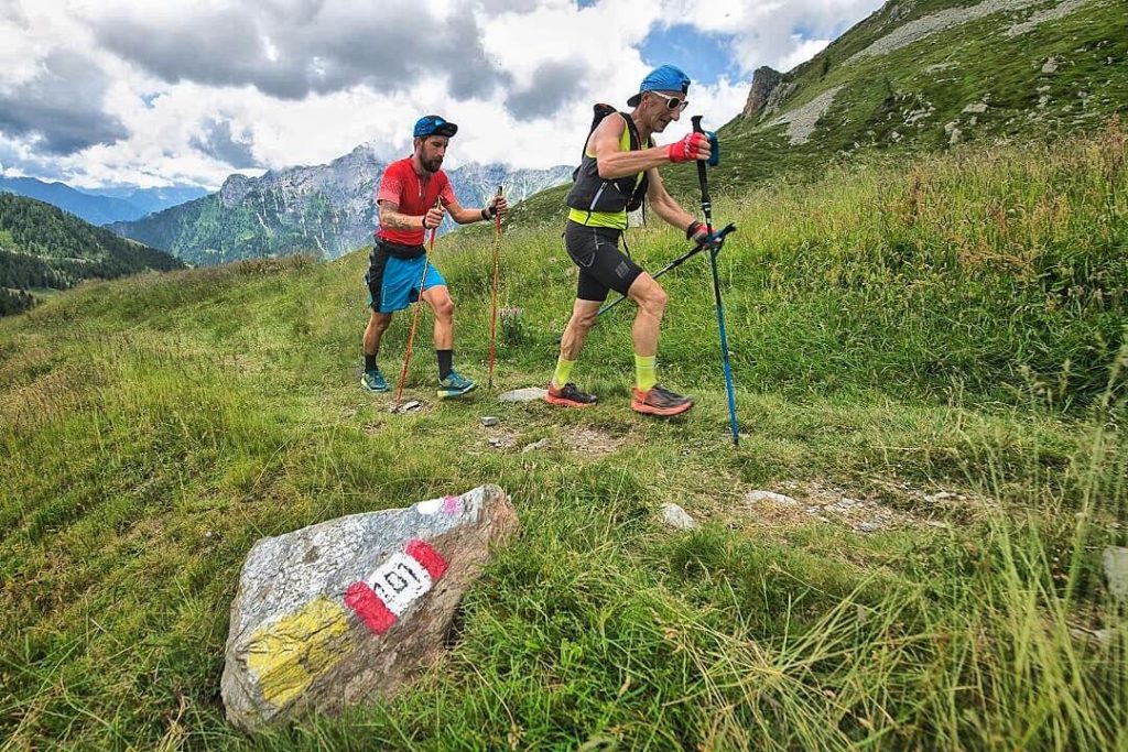 Rota e Faverio sul sentiero 101. Foto Rota-Faverio