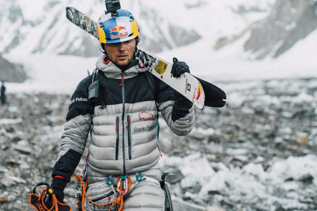 Andrzej Bargiel durante il K2 Ski Challenge in Karakorum on July 22, 2018