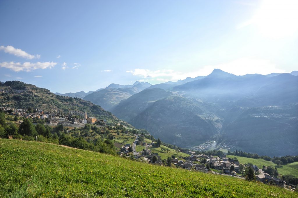 Il centro del comune sparso. Foto Comune di Torgnon