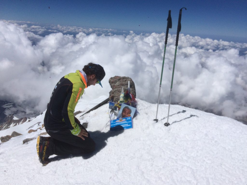 Nico Valsesia in cima all