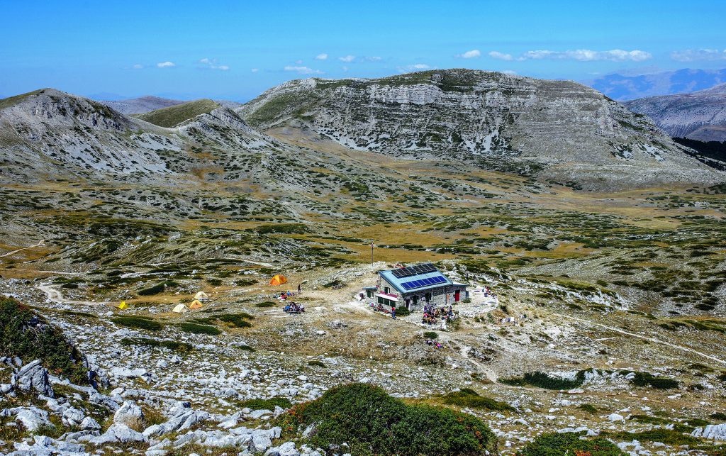 Il rifugio Sebastiani. E. Di Berardino/Realy Easy Star