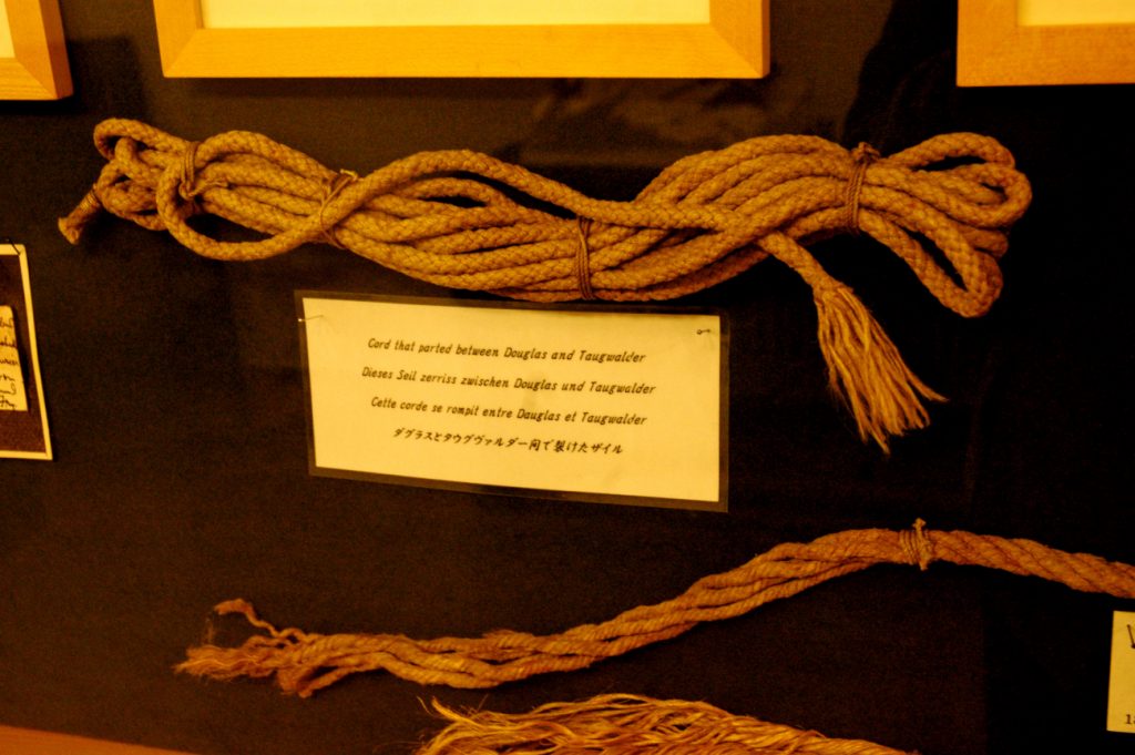 Museo Alpino di Zermatt, la corda spezzata del 1865