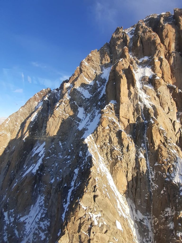 Intervento per il recupero della cordata sulla Cresta dell’Innominata. Foto @ CNSAS VdA