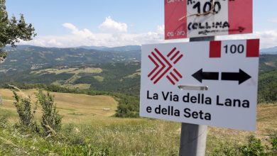 Segnavia della Via della Lana e della Seta