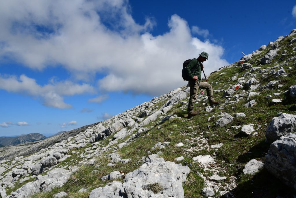 Verso la vetta del Sirente