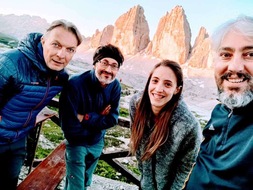 La squadra di Scenari Digitali: Luciano, Massimiliano, Jessica e Leonardo