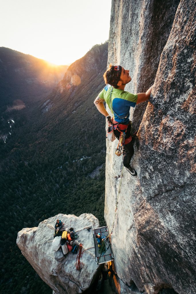 Su "Freerider" a El Capitan. Foto Leonardo Gheza
