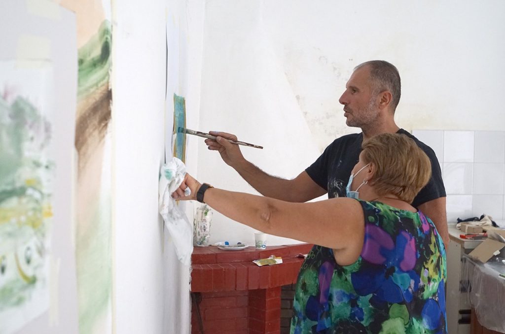 Laboratorio di pittura a Latronico