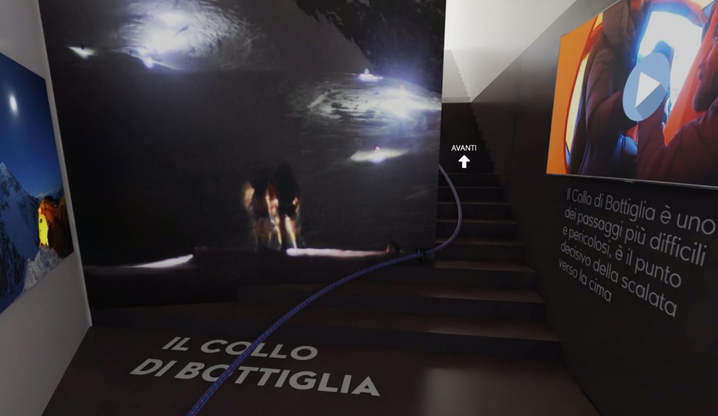 Angolo della mostra dedicata al K2 - Collo di Bottiglia