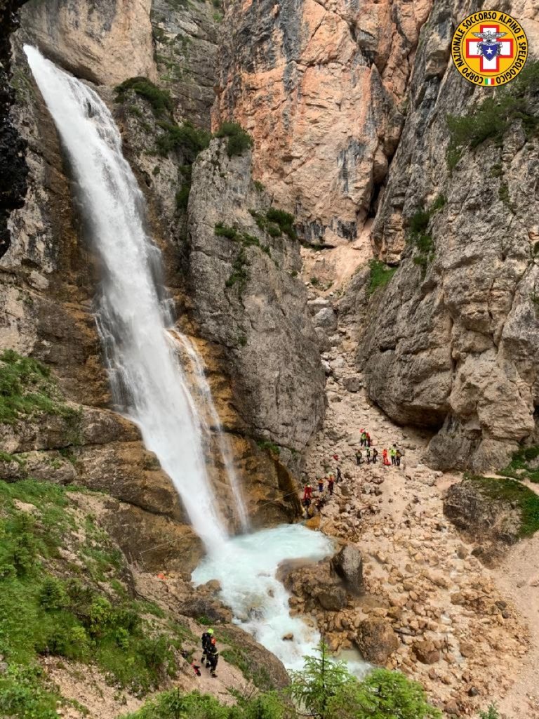 Cascate di Fanes - Foto CNSAS Veneto