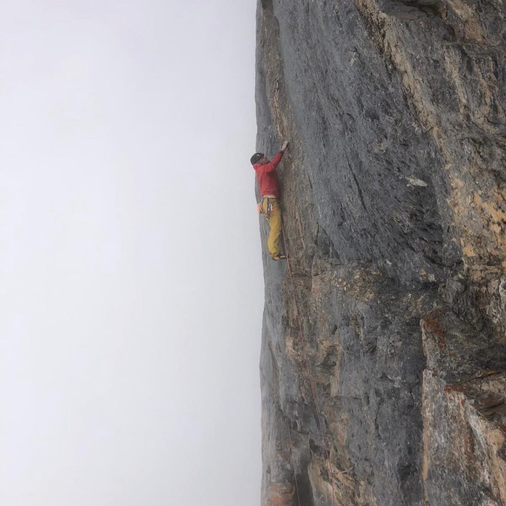 In salita su "Merci la vie" - Foto FB Roger Schaeli