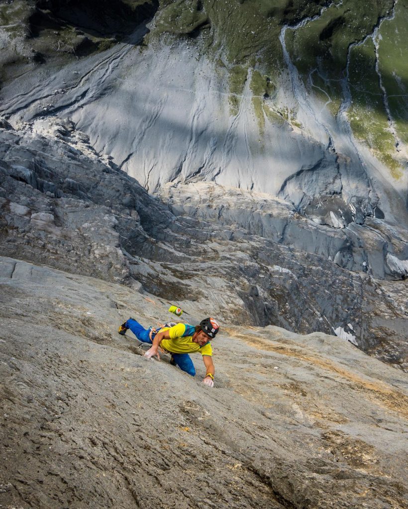 Roger in parete - Foto FB Nina Caprez