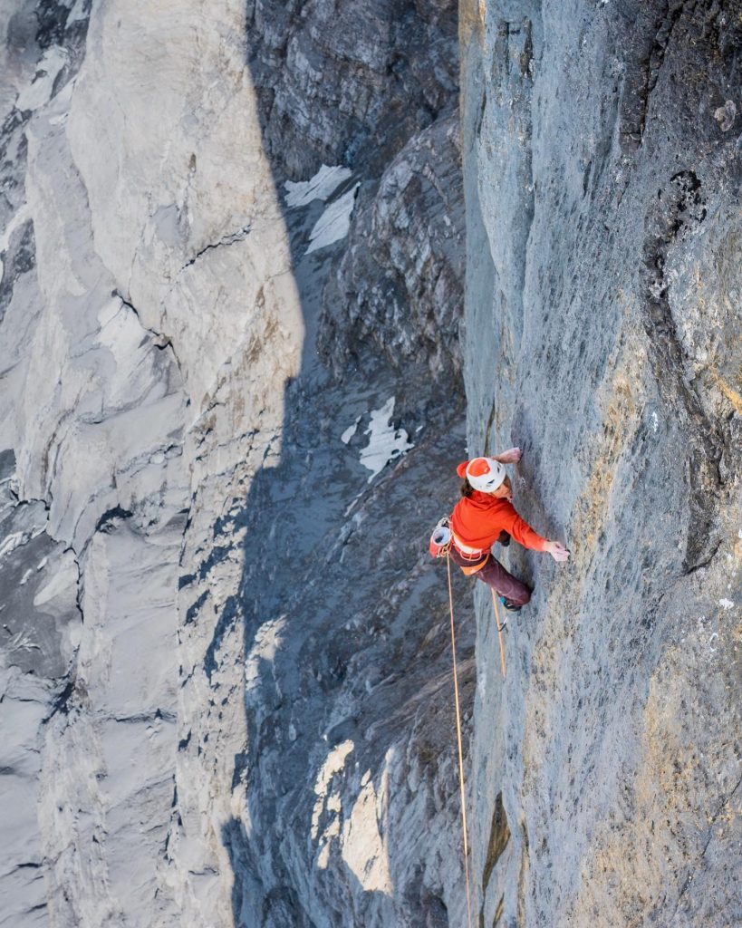 Nina in parete - Foto FB Nina Caprez
