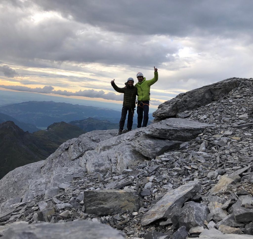 Sascha Lehmann e Tobias Suter su "Merci la vie" - Foto FB Sascha Lehmann