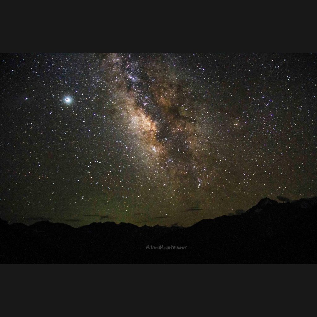 Notte stellata al campo base Rupal - Foto FB Saad Mohamed