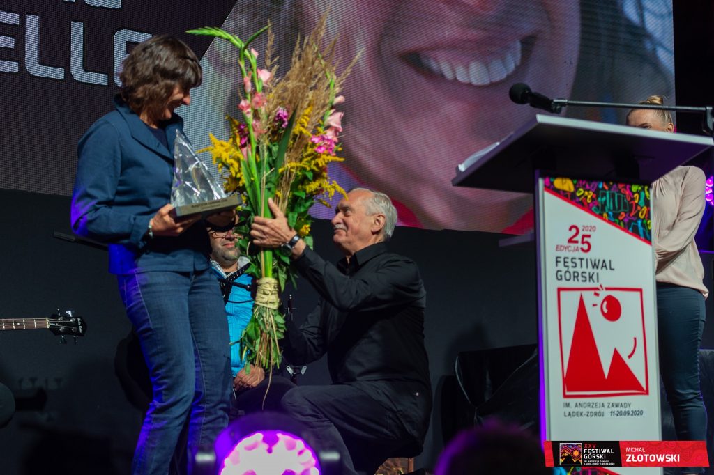 Wielicki premia Catherine Destivelle - Foto FB Ladek Mountain Festival