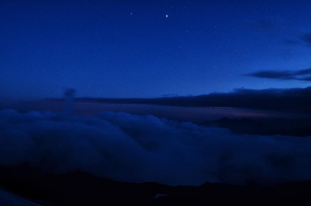 capanna gnifetti, notte