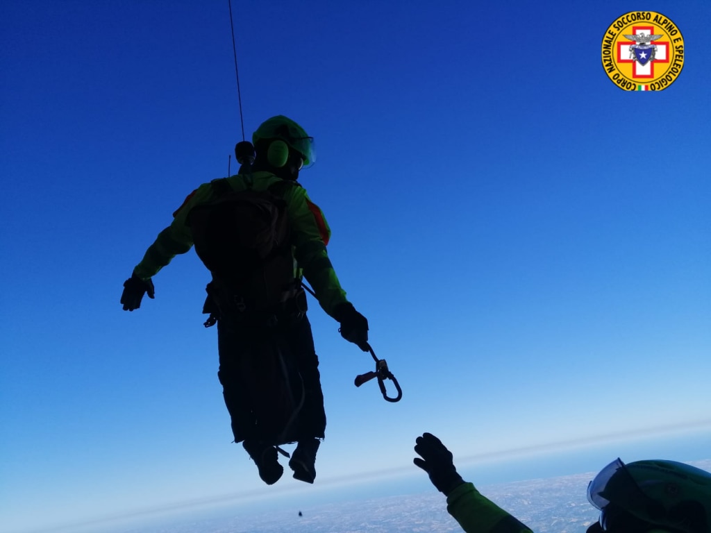 Interventi sul Corno Grande - Foto CNSAS Abruzzo