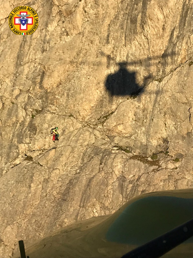 Incidente sul Corno Piccolo - Foto CNSAS Abruzzo