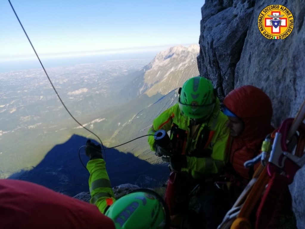 Interventi sul Corno Grande - Foto CNSAS Abruzzo