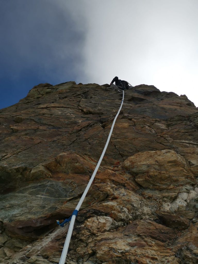 Il nuovo itinerario attrezzato. Foto Guide del Cervino