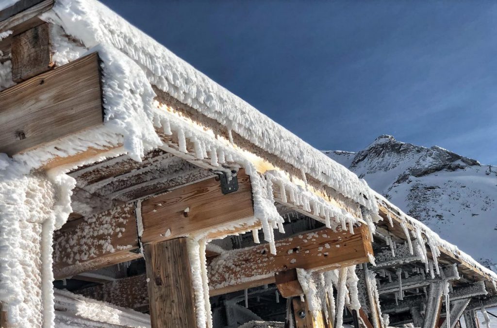 inverno, capanna gnifetti, monte rosa
