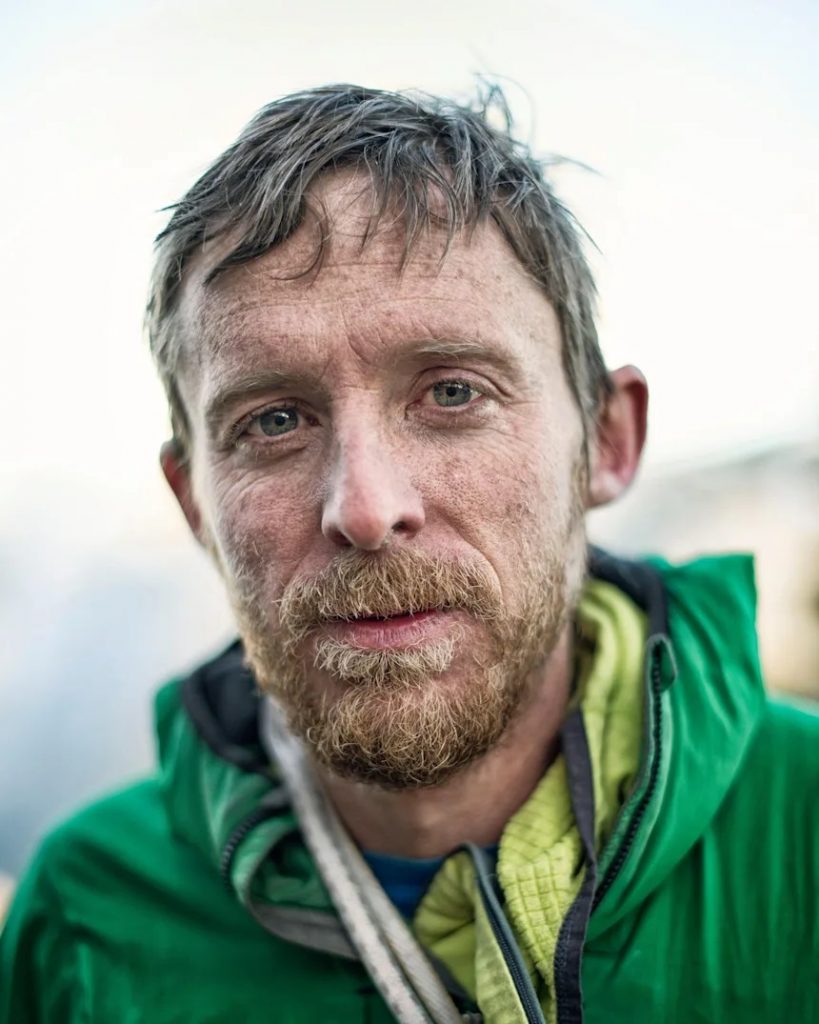Tommy Caldwell dopo 19 giorni consecutivi di scalata su El Capitan.