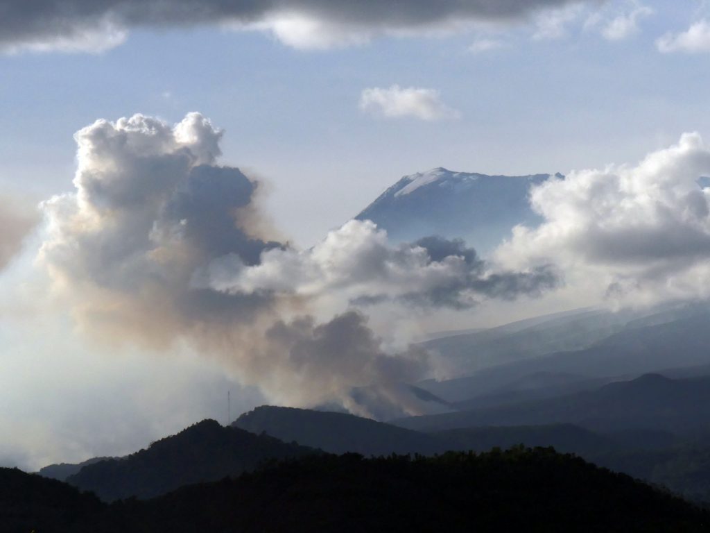 Nuvole di fumo - Foto ANSA Ph. Thomas Becker/-/dpa