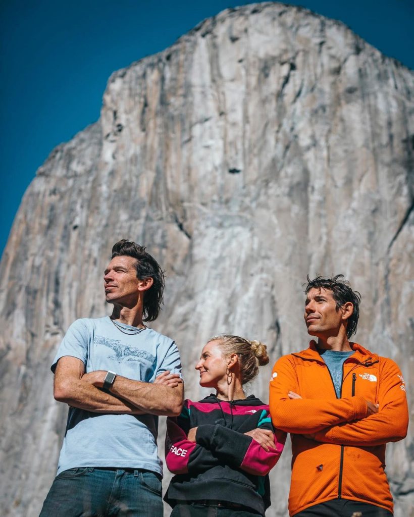 Il magico trio Ballinger - Harrington - Honnold - Foto Instagram Adrian Ballinger