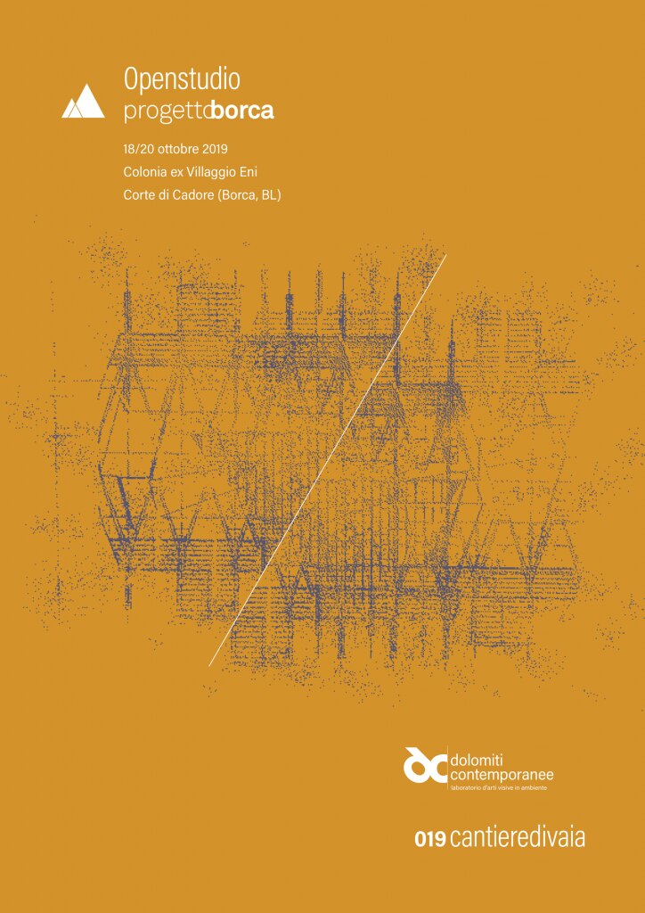 Grafica realizzata da Dolomiti Contemporanee ha realizzato per il progetto "Cantieredivaia"