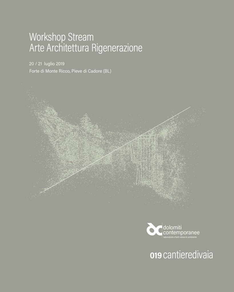 Grafica realizzata da Dolomiti Contemporanee ha realizzato per il progetto "Cantieredivaia"