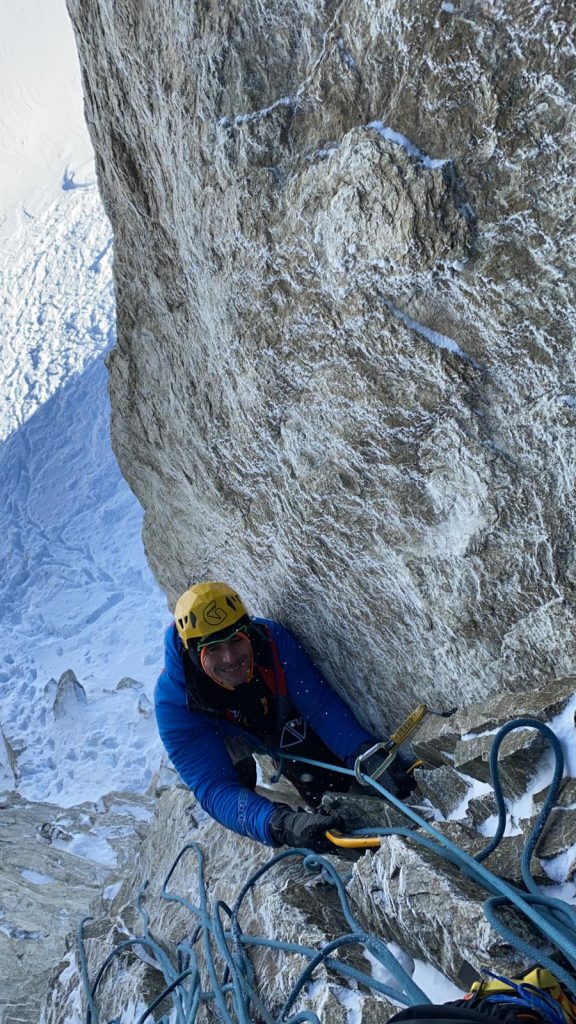 Durante la salita. Foto archivio Ezio Marlier