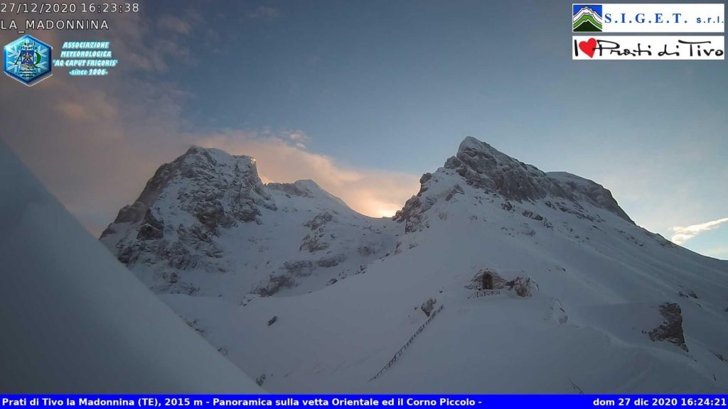 Webcam Prati di Tivo La Madonnina - Foto FB Meteo AQ Caput Frigoris
