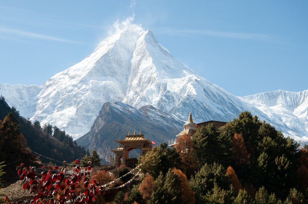 Ribum Monastery fotografato durante il  Manaslu Circuit Trek. Foto @ Gaiusmarius181