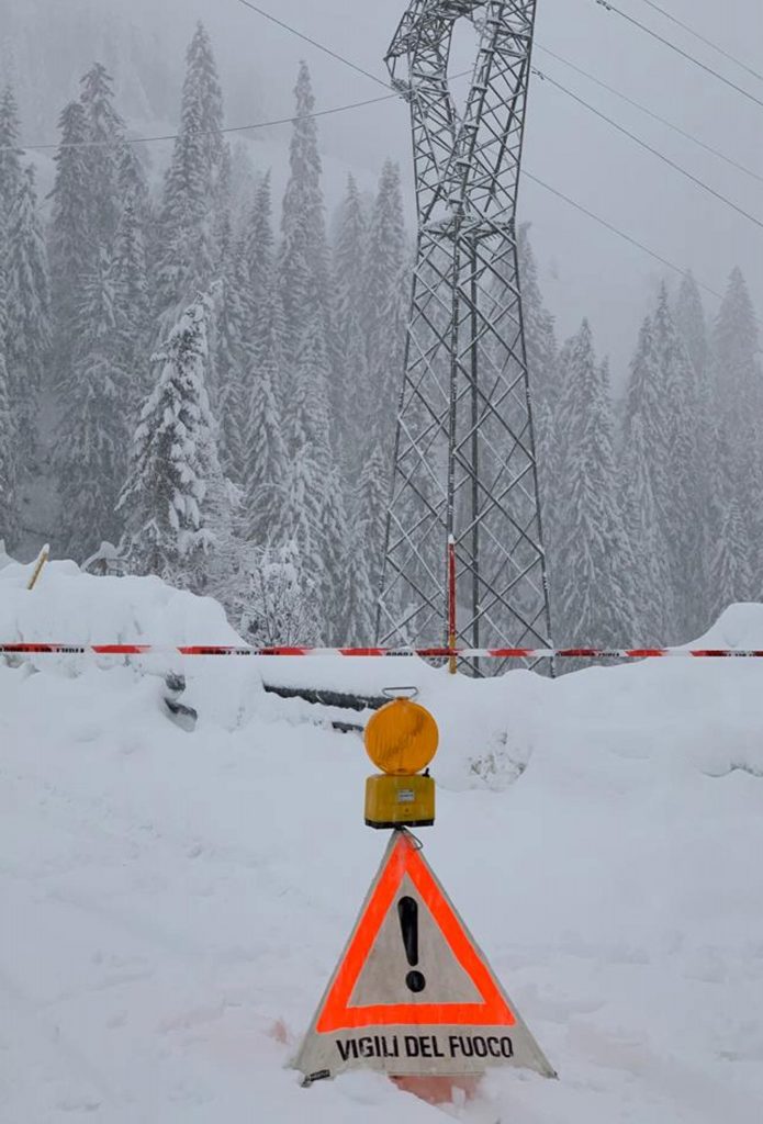 Arabba sotto la neve - Foto ANSA